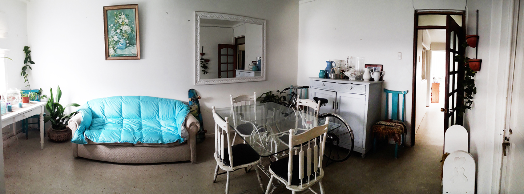 Interior y habitaciones de la residencial para estudiantes Casa Crisol en Concepción